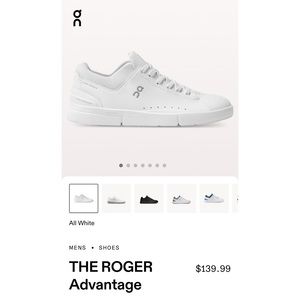 On All White The Roger Shoe